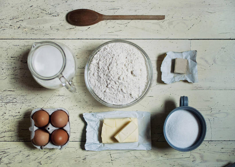 无人,横图,俯视,特写,意大利,一排,准备,整齐,木制,面粉,食品,排列,容器,碗,摄影,多样,队列,多纳圈,广口瓶,健康食物,托斯卡纳区,彩图,高角度拍摄,成分