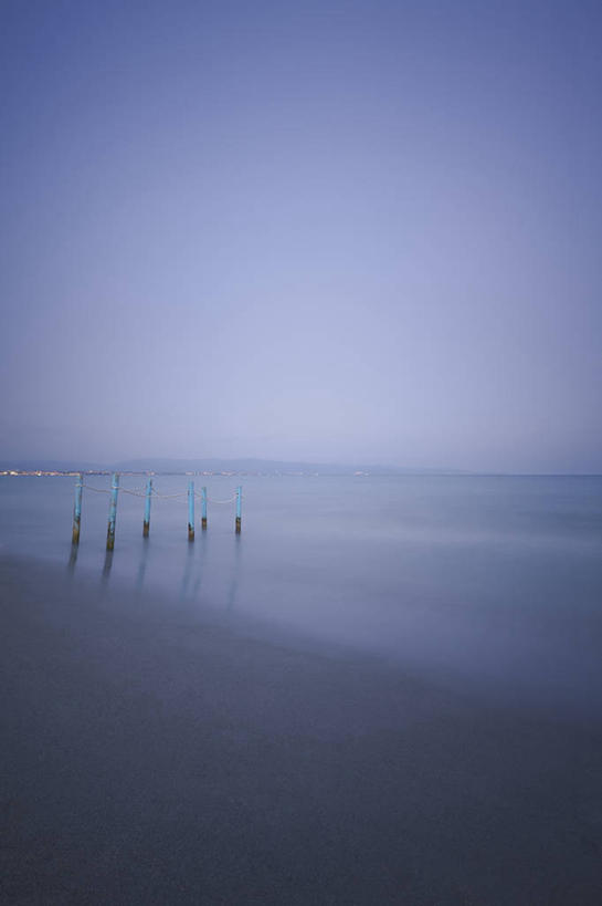 无人,竖图,室外,海洋,意大利,水平线,杆,风景,自然,黄昏,摄影,退潮,宁静,万里无云,卡利亚里,撒丁岛,彩图
