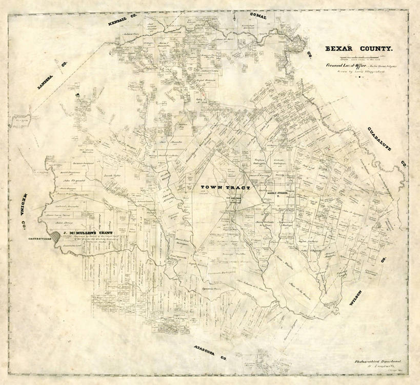 无人,横图,地图,历史,古董,德克萨斯,彩图