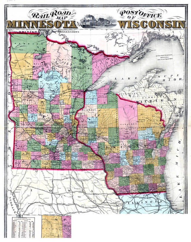 无人,竖图,路,铁路,地图,轨道,交通,铁轨,历史,运输,古董,明尼苏达,威斯康星,彩图