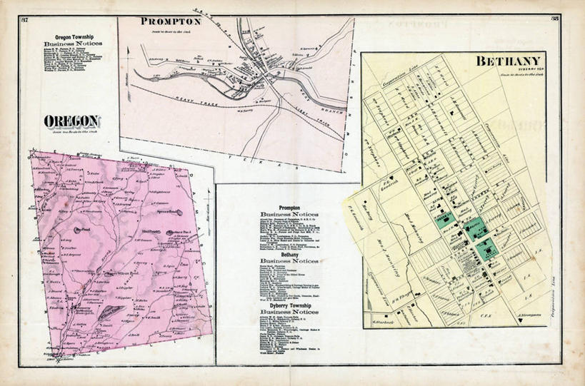 无人,横图,地图,城镇,历史,古董,俄勒冈州,宾夕法尼亚,彩图