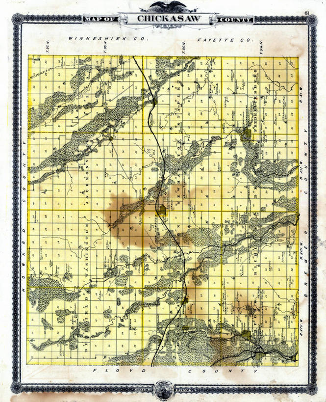 无人,竖图,地图,历史,古董,彩图,爱荷华