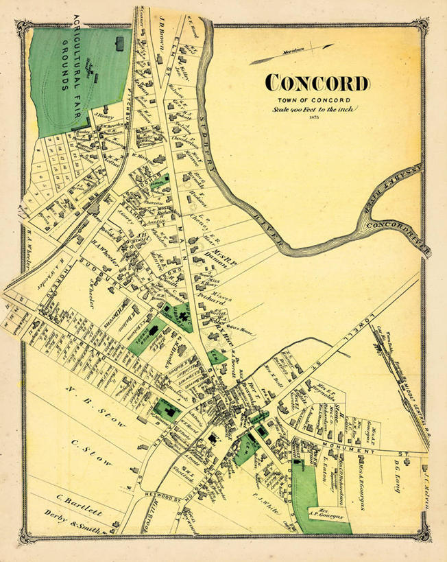 无人,竖图,地图,历史,古董,马萨诸塞,彩图