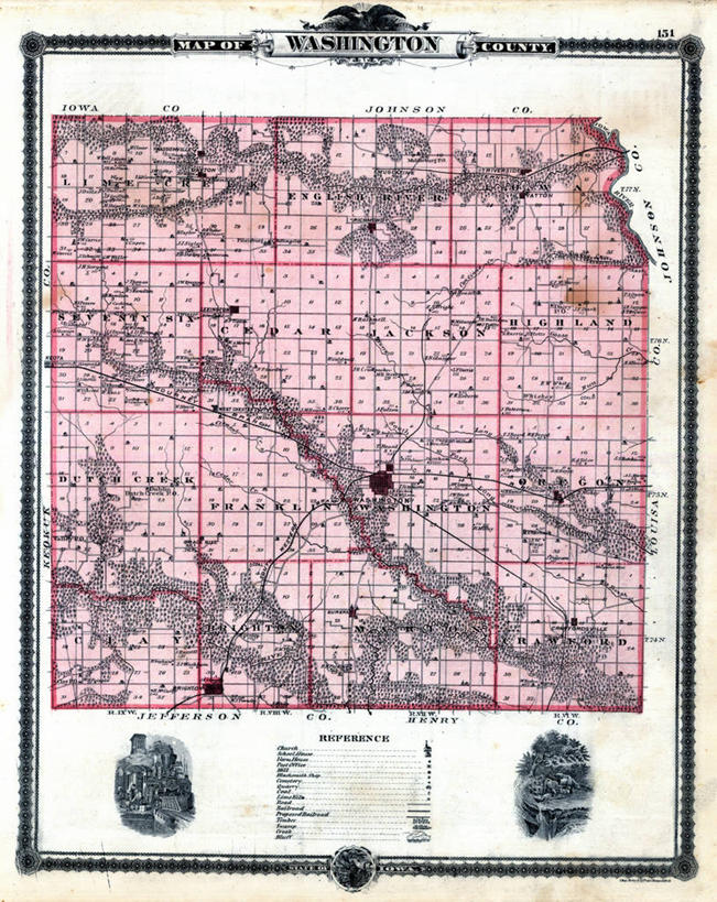 无人,竖图,地图,历史,古董,彩图,爱荷华