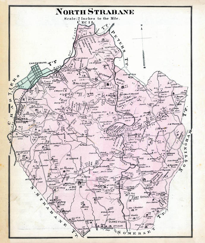 无人,竖图,地图,历史,古董,宾夕法尼亚,彩图