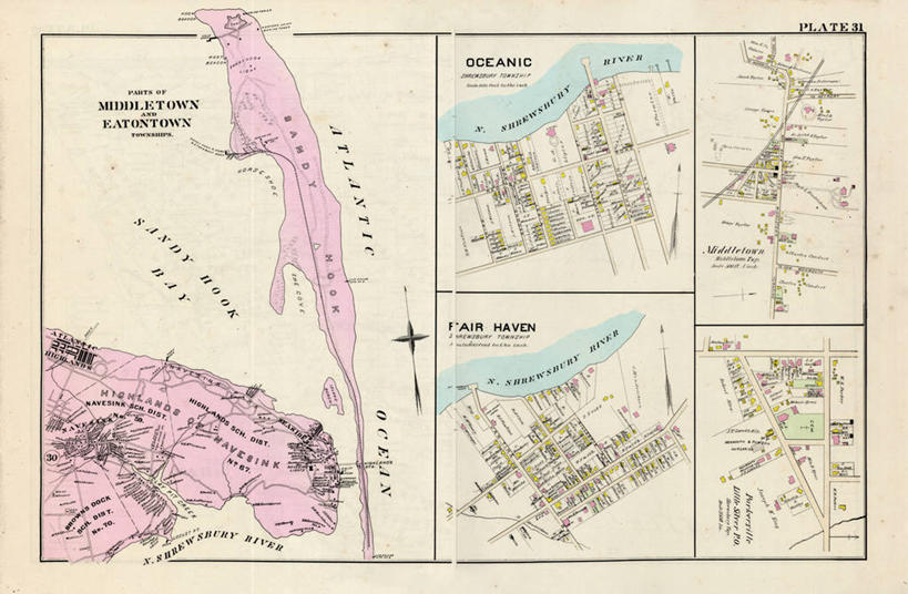无人,横图,海洋,地图,城镇,历史,古董,新泽西,彩图