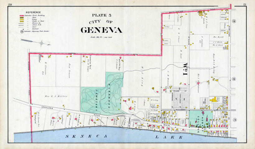 无人,横图,地图,城镇,历史,古董,纽约州,日内瓦,彩图