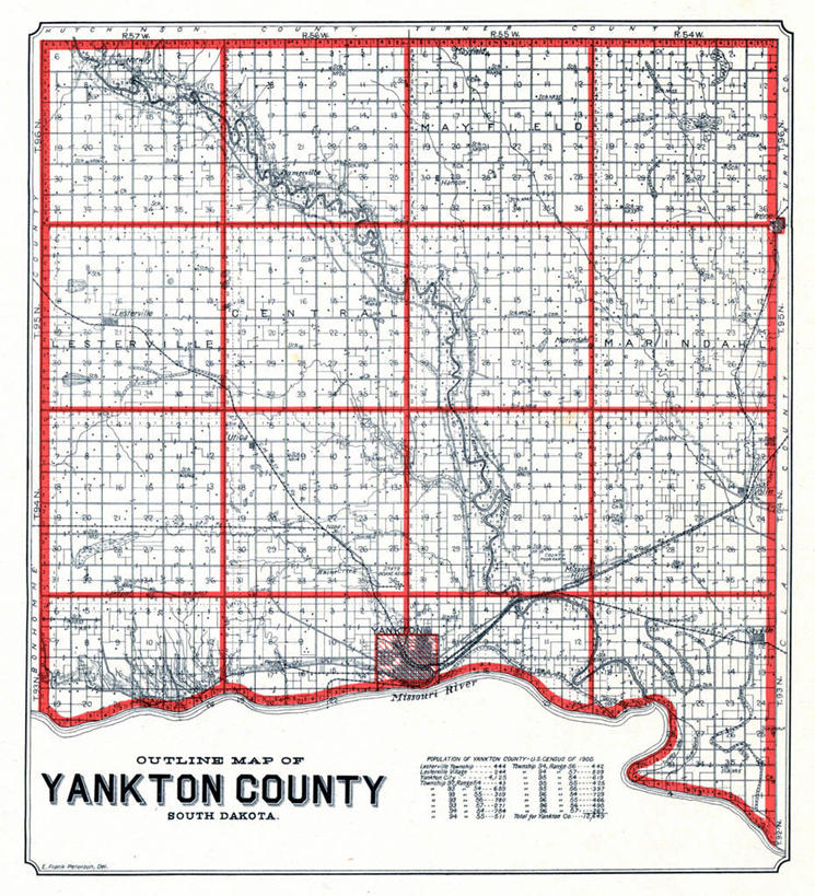 无人,竖图,地图,历史,古董,南达科他州,彩图