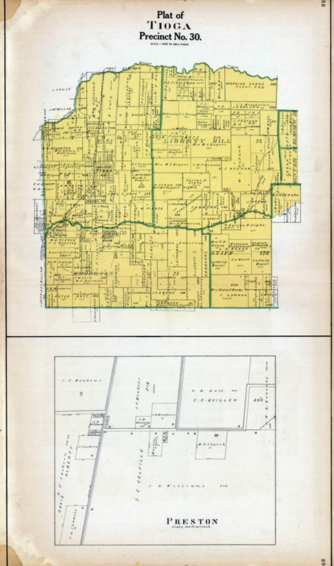 无人,竖图,地图,历史,古董,德克萨斯,彩图,普雷斯顿