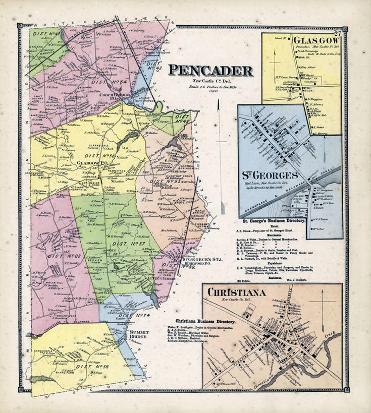 无人,竖图,地图,历史,古董,圣乔治,特拉华,格拉斯哥,彩图