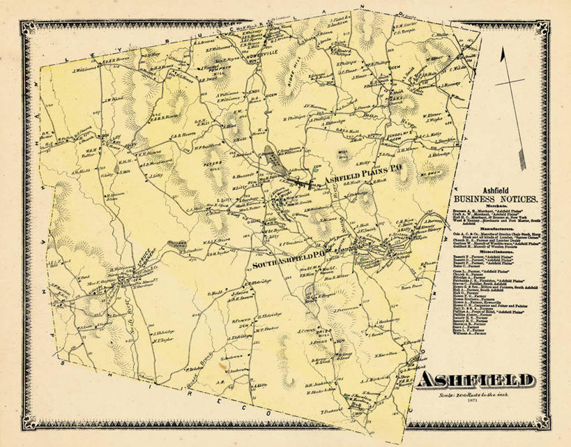 无人,横图,地图,历史,古董,马萨诸塞,彩图