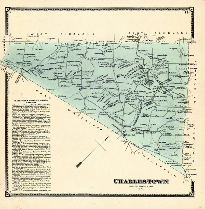 无人,竖图,地图,正方形,历史,古董,宾夕法尼亚,查尔斯顿,彩图