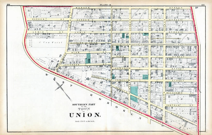 无人,横图,地图,历史,古董,新泽西,彩图