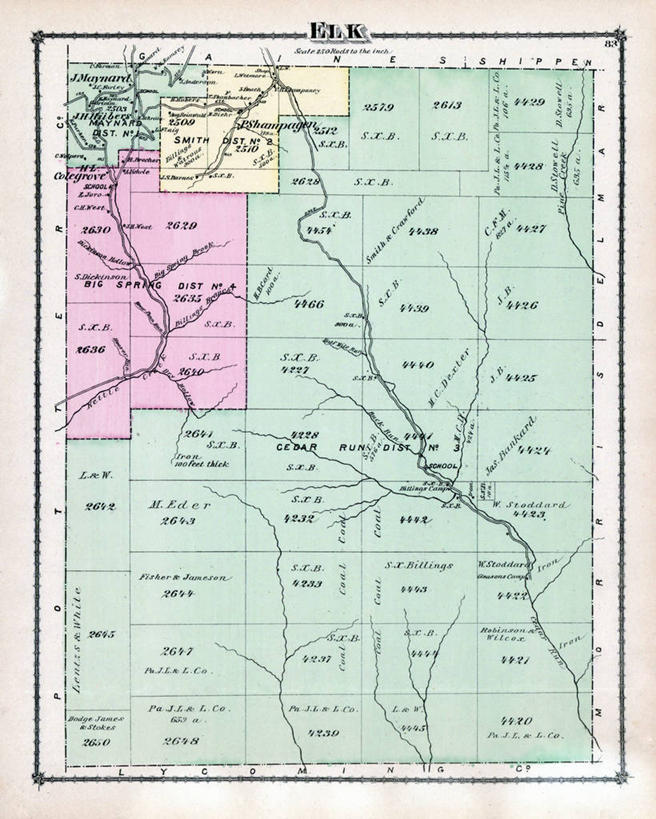 无人,竖图,地图,城镇,历史,古董,宾夕法尼亚,加拿大马鹿,彩图
