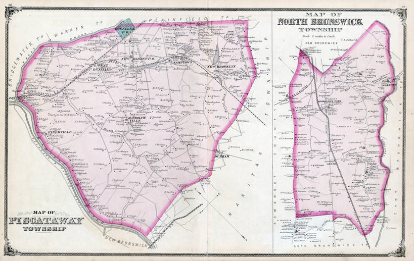 无人,横图,地图,历史,古董,新泽西,彩图