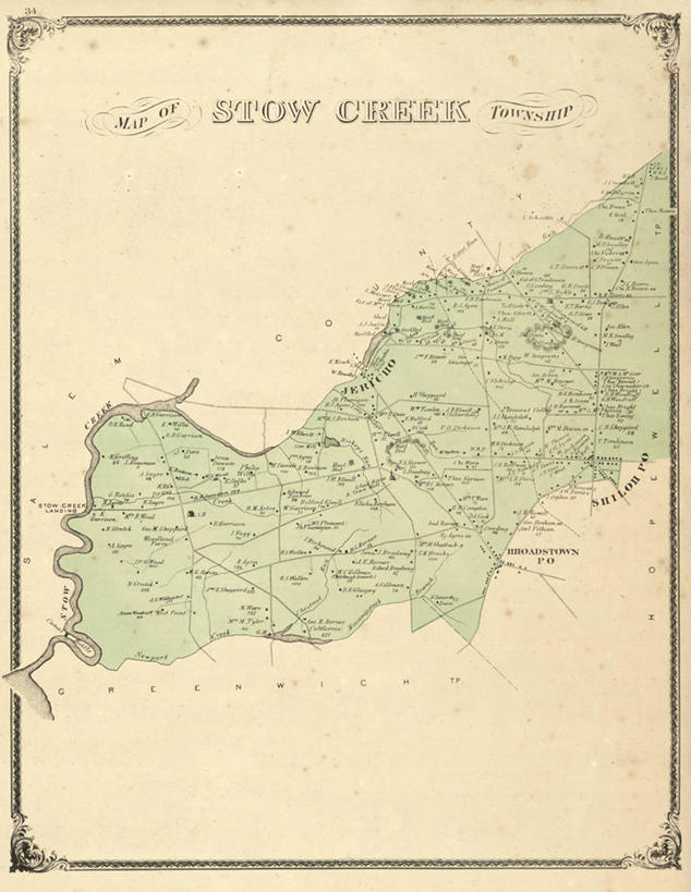 无人,竖图,地图,历史,古董,新泽西,彩图