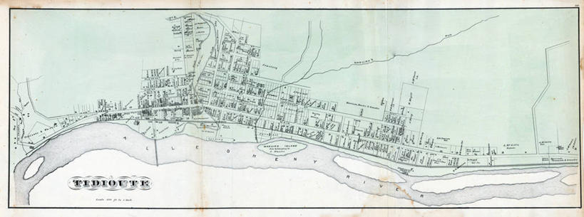 无人,横图,全景,地图,历史,古董,宾夕法尼亚,彩图