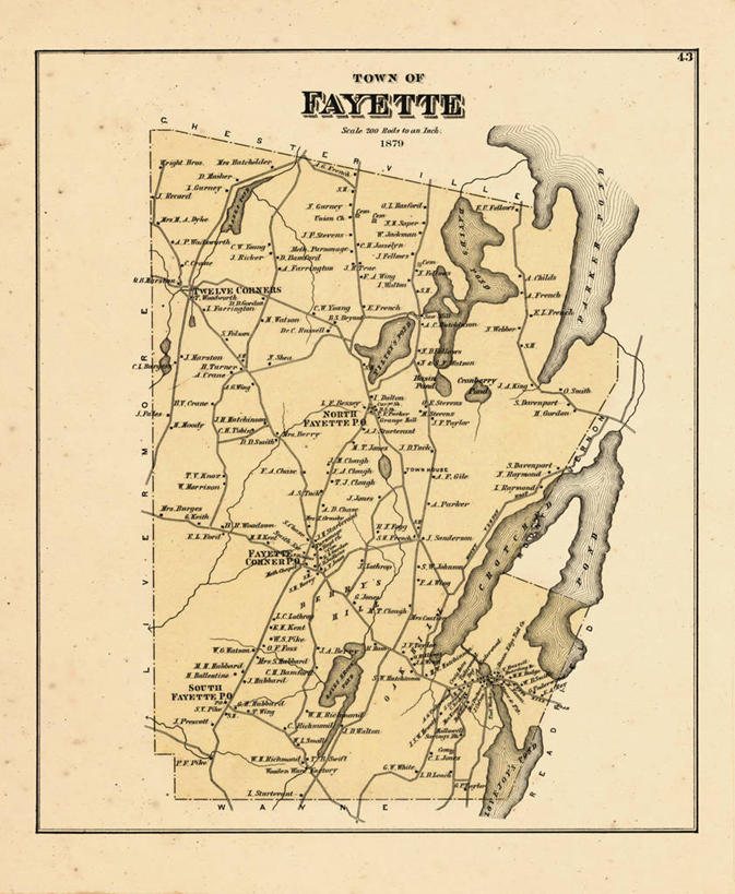 无人,竖图,地图,历史,古董,缅因州,彩图