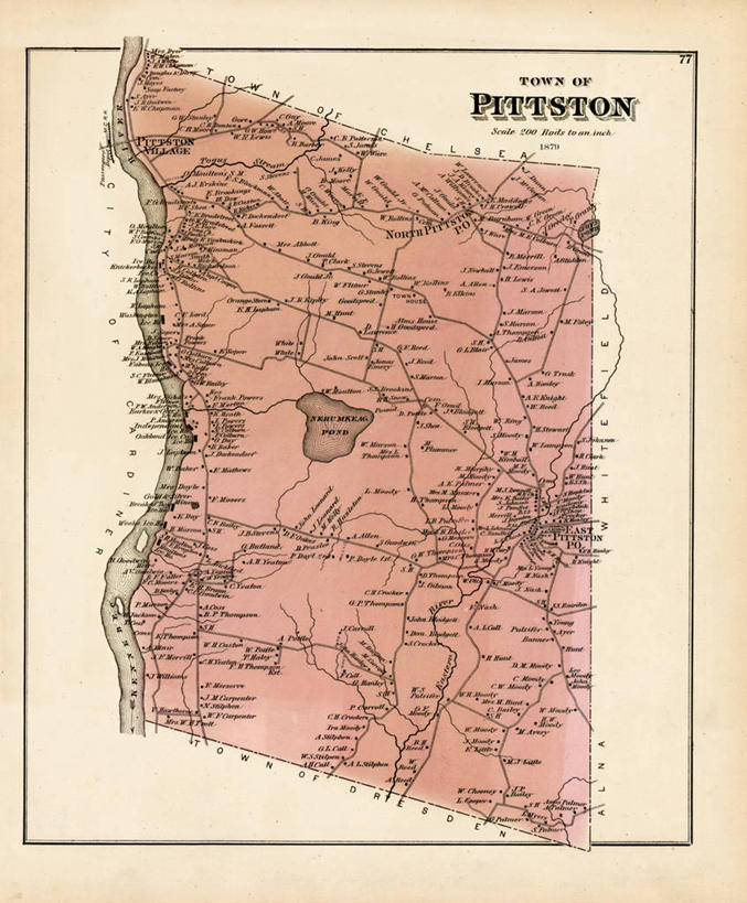 无人,竖图,地图,历史,古董,缅因州,彩图