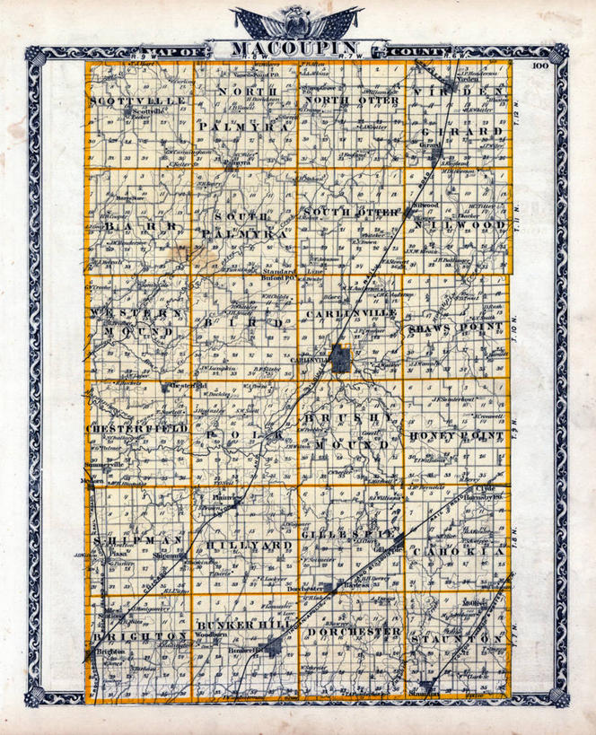 无人,竖图,地图,历史,古董,伊利诺斯州,彩图