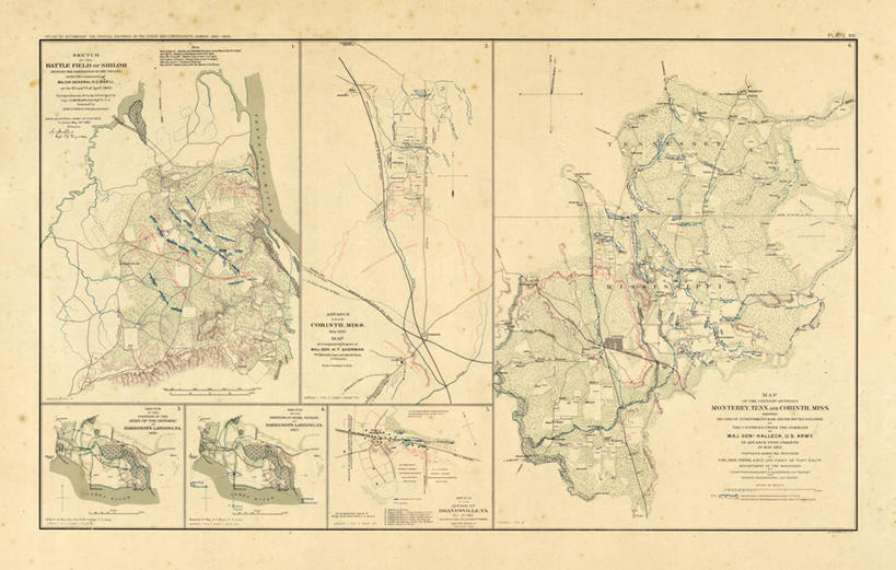 无人,横图,地图,城镇,历史,古董,北美,密西西比州,维吉尼亚,内战,彩图