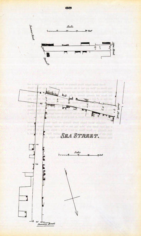 无人,竖图,地图,城镇,历史,古董,波士顿,马萨诸塞,彩图,地图学