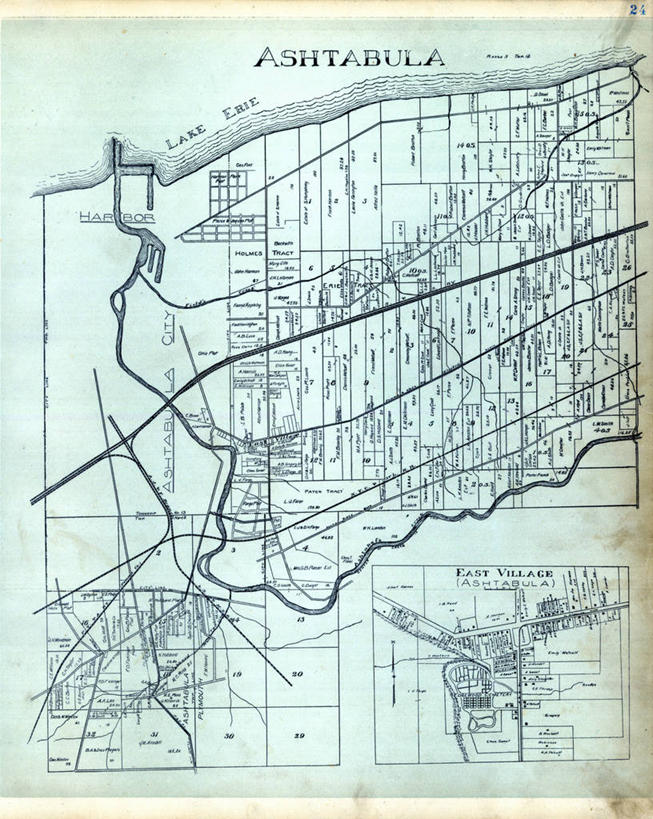 无人,竖图,地图,城镇,历史,古董,俄亥俄州,彩图,东村,地图学