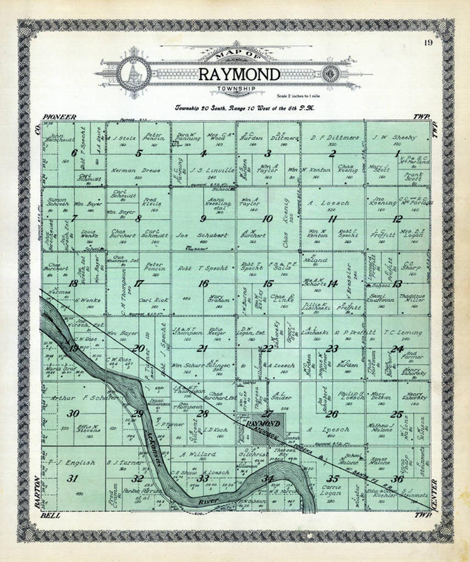 无人,竖图,地图,历史,古董,堪萨斯,彩图,雷蒙德,地图学