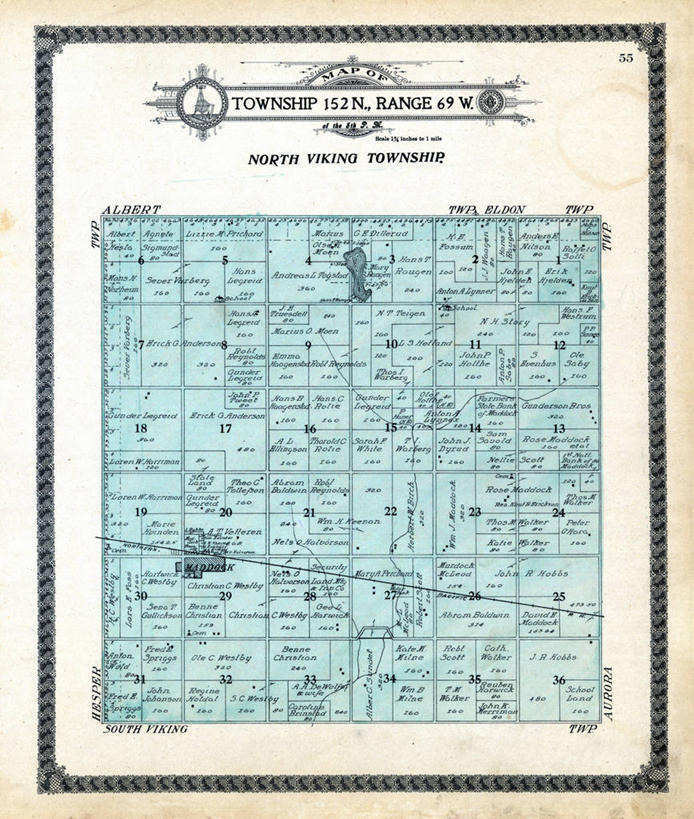 无人,竖图,地图,历史,古董,北达科他州,彩图,地图学