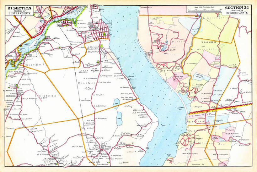 无人,横图,地图,历史,古董,纽约州,彩图,地图学,阿尔斯特县