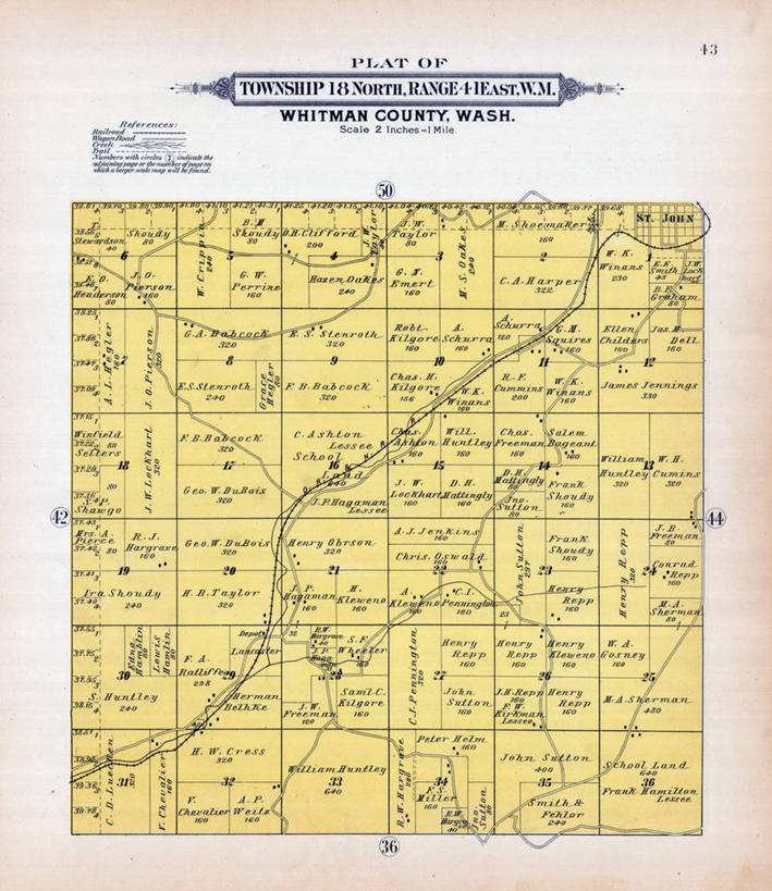 无人,竖图,地图,历史,古董,彩图,圣约翰,地图学