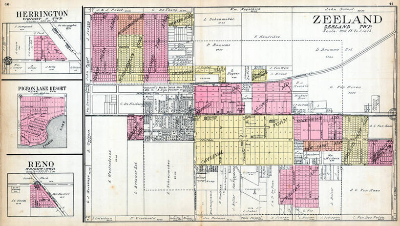 无人,横图,旅游,度假,地图,美国,城镇,历史,娱乐,享受,休闲,放松,古董,北美,北美洲,美洲,北亚美利加洲,亚美利加洲,密歇根,密歇根州,貂熊州,狼獾之州,狼獾州,泽兰省,里诺,彩图,美利坚合众国,地图学