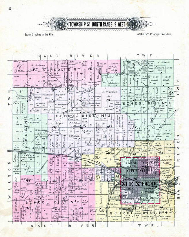 无人,竖图,地图,首都,历史,古董,墨西哥城,密苏里,彩图,地图学