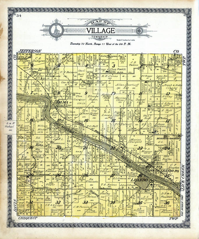 无人,竖图,地图,乡村,历史,古董,彩图,地图学,爱荷华