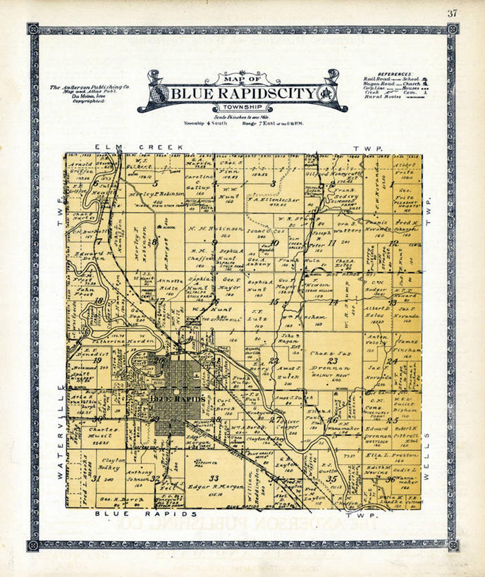 无人,竖图,城市,地图,城镇,历史,古董,堪萨斯,彩图,地图学