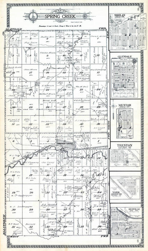 无人,竖图,地图,城镇,历史,古董,堪萨斯,忠告,彩图,地图学
