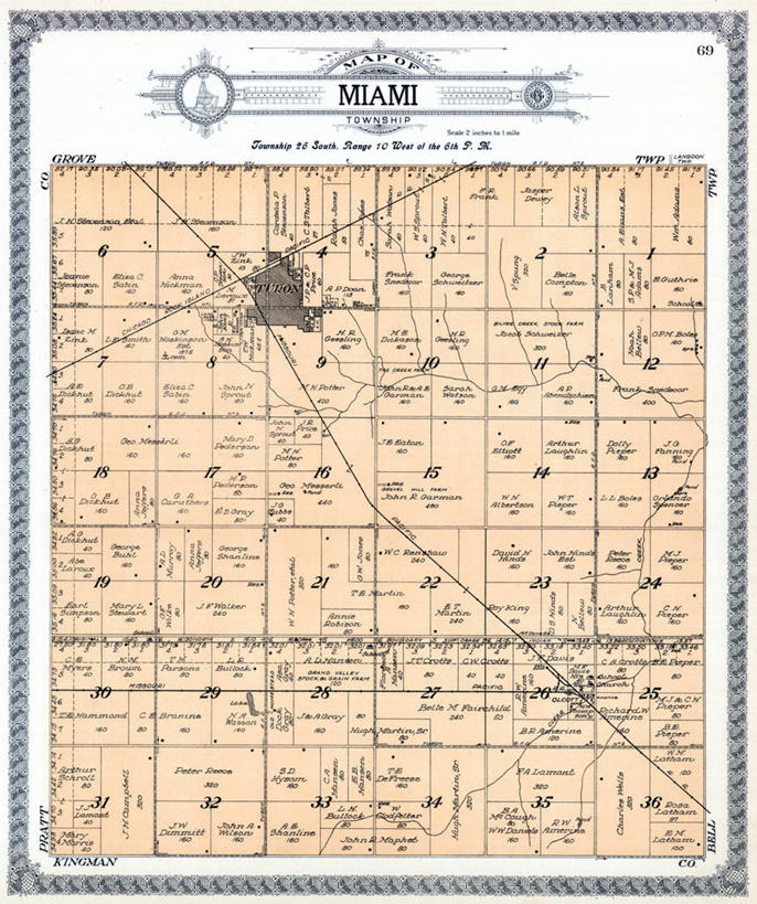 无人,竖图,地图,历史,古董,迈阿密,堪萨斯,彩图,地图学