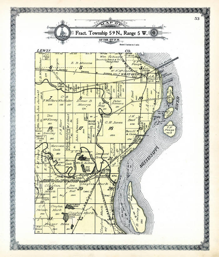 无人,竖图,地图,历史,古董,密西西比河,密苏里,彩图,地图学