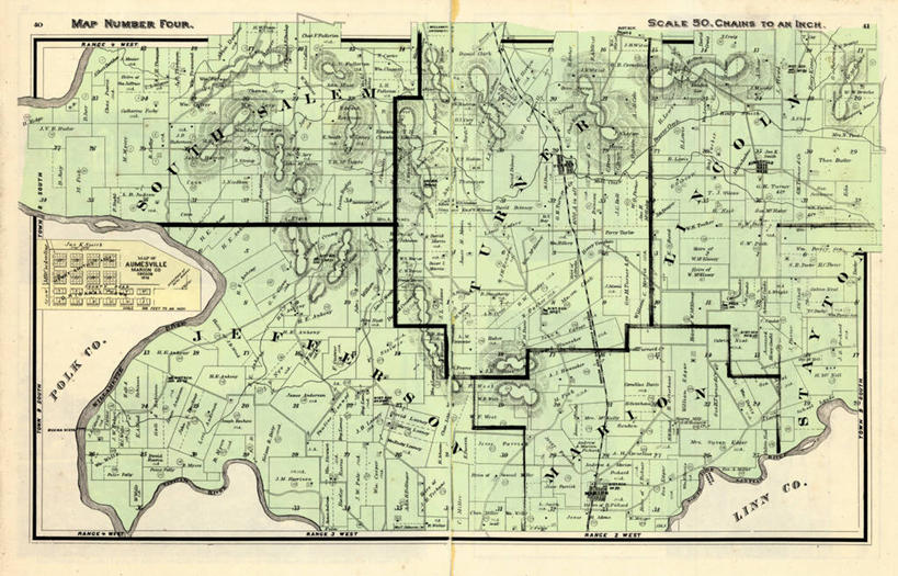 无人,横图,地图,历史,古董,俄勒冈州,彩图,地图学