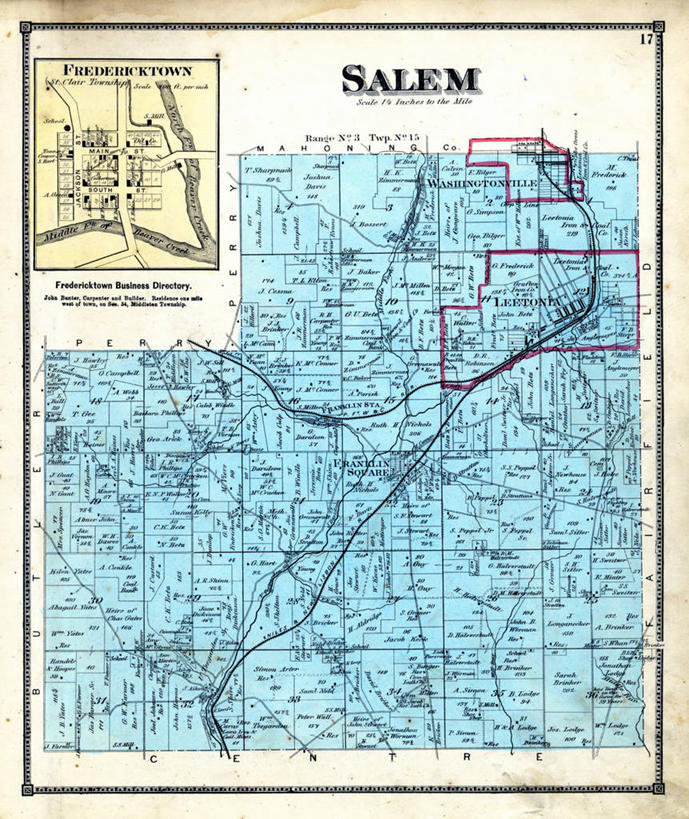 无人,竖图,地图,历史,古董,俄亥俄州,塞伦,彩图,地图学