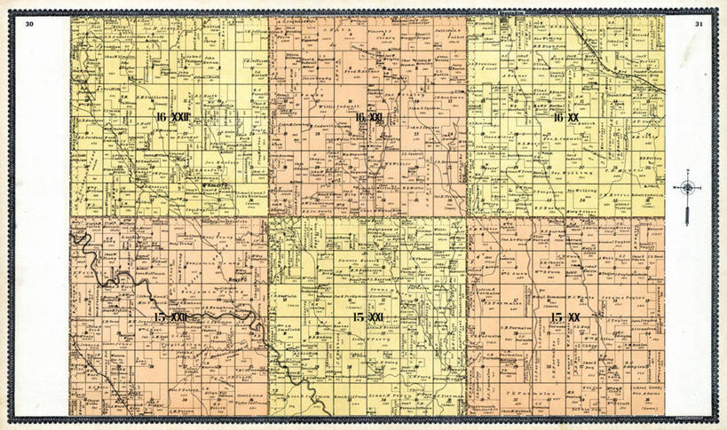 无人,横图,地图,历史,古董,内布拉斯加,麦金利峰,彩图,地图学