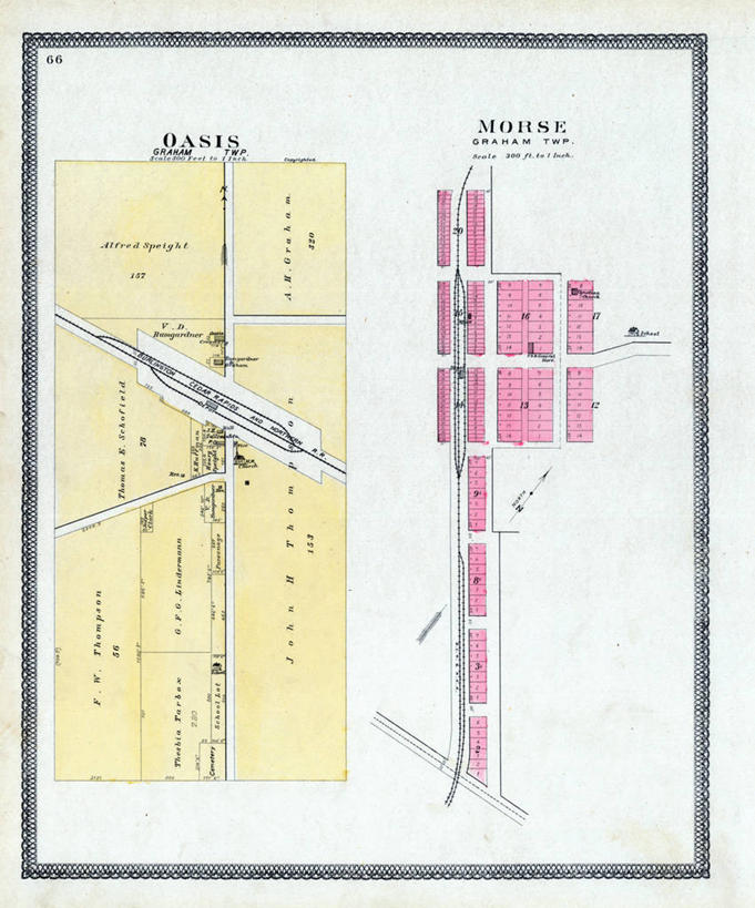 无人,竖图,地图,城镇,历史,古董,绿洲,彩图,地图学,爱荷华