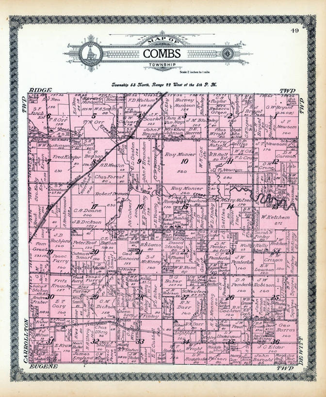 无人,竖图,地图,梳子,历史,古董,密苏里,彩图,地图学