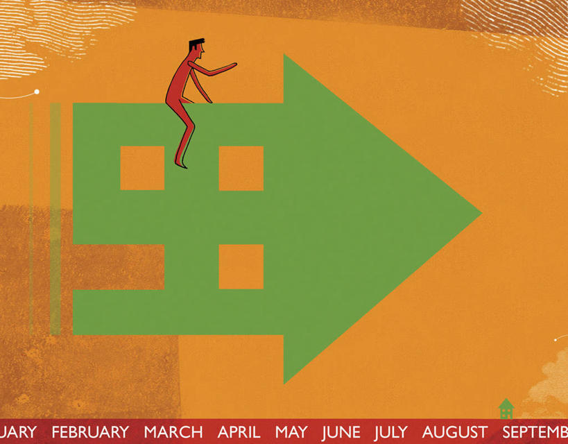 成年人,一个人,坐,举,横图,插画,侧面,旅途,数码,科技,指示牌,仅一个男性,表演,橙色背景,阴影,网络,标志,文字,房屋,高光,几何,计算机图形,合成,图画,方向,标识,箭头,画,绿色,托,橙色,金融,投资,电脑合成图,数码合成图,住房,指向,合成图,购买,房地产,改变,漫画,计算机制图,写实,具体,具象,簇,男人,日历,举起,举手,举着,向上举,向上伸,向上托,彩图,月,按揭