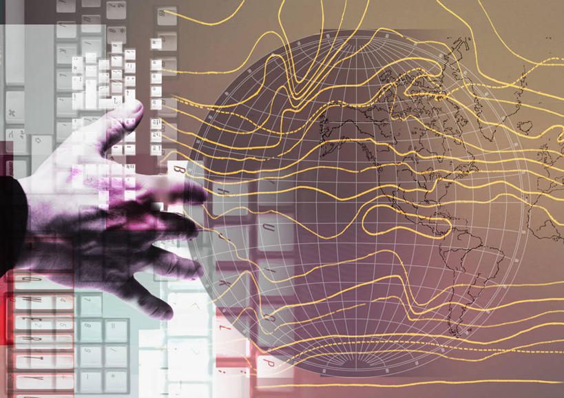 成年人,中年人,手,一个人,横图,插画,蒙太奇,通讯,电脑,显示器,鼠标,键盘,互联网,技术,数码,科技,地图,仅一个男性,仅一个人,仅一个中年男性,敲打,阴影,因特网,网络,网址,信息,地球仪,电缆,域名,高光,几何,计算机图形,联系,合成,图画,输入,输入设备,数码合成,通讯设备,画,打字,台式电脑,活力,伸手,通信,创意,能源,电,点击,敲击,部分,电脑合成图,数码合成图,控制,便利,企业,公司,合成图,通信设备,地址,漫画,输出设备,写实,具体,具象,进展,想法,震惊,按键,电脑键盘,计算机,男人,男性,中年男性,彩图,了解,信息高速公路