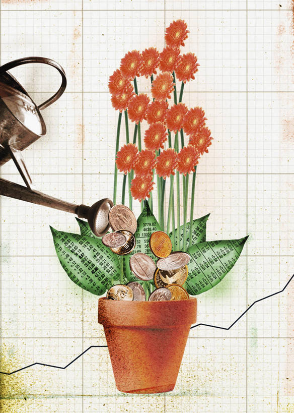 无人,竖图,插画,赚钱,成功,数码,科技,花盆,阴影,网络,喷壶,高光,几何,计算机图形,合成,图画,数码合成,发财树,浇水,画,花,财富,金融,投资,生长,电脑合成图,数码合成图,合成图,关爱,漫画,发展,写实,具体,具象,繁荣,美元符号,硬币,彩图