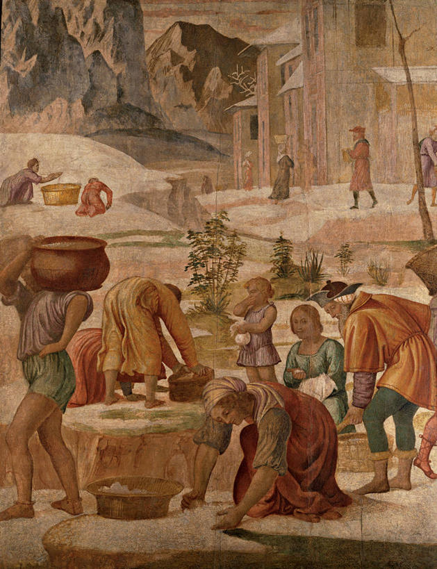 成年人,站,竖图,插画,室外,白天,数码,科技,美景,阴影,网络,景观,许多人,高光,几何,计算机图形,文艺复兴,合成,图画,拿着,画,自然,背着,一群人,景色,电脑合成图,数码合成图,基督教,合成图,自然风光,漫画,犹太教,写实,具体,具象,旧约,美术工艺,男人,女人,彩图