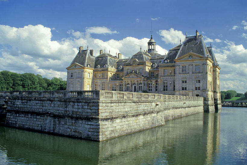 无人,横图,室外,白天,水,建筑,法国,反射,城堡,历史,摄影,园林,法国文化,彩图,旅行,子爵城堡