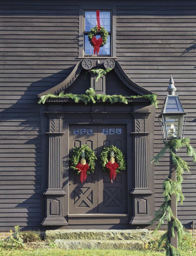 聚会,奢侈,夜生活,圣诞节,节日,灯笼,花环,正门,褐色,娱乐,休闲,放松,季节,夜店,夜总会