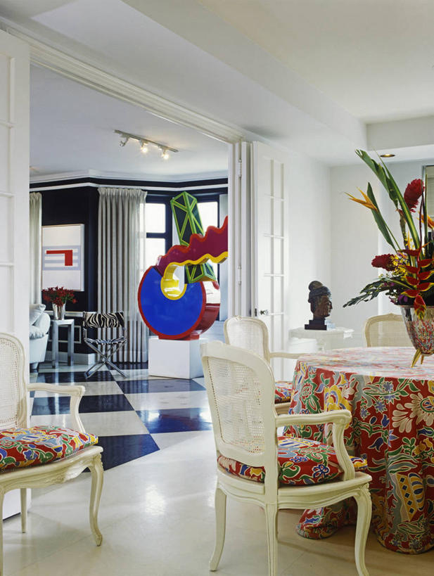 抽象,吃饭,地板,桌子,椅子,雕塑,艺术,饭厅,地面,干净,现代,桌布,排列,黄色,红色,蓝色,白色,当代